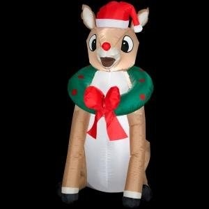 Rudolph The Red-Nosed Reindeer Christmas Airblown Inflatable