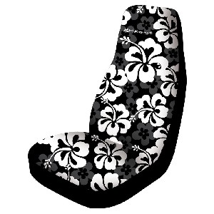 Saddleman high back black floral car seat cover