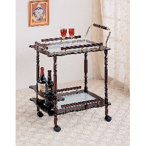 Serving Cart in Cherry Coaster