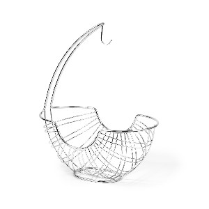 chrome spectrum 10870 ellipse fruit bowl with banana hanger