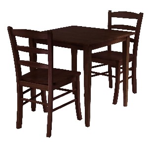 Winsome Groveland Square Dining Table with 2 Chairs 3 Piece