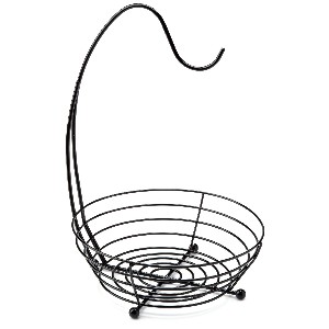 black basket banana holder