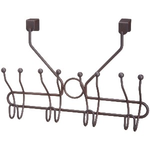 Taymor Coated Oil Rubbed Bronze Four Prong Over-The-Door Hook