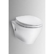 Toto CT418FGNo.01 Aquia Wall-Hung Dual-Flush Toilet, 1.6-GPF and 0.9-GPF Cotton