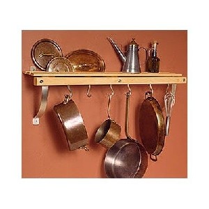 Wall Mounted Pot Rack - Natural