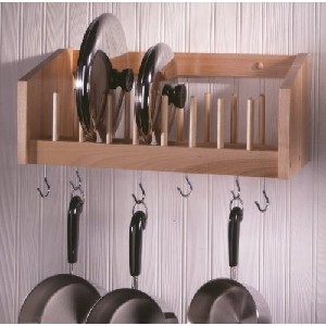 Wall Pot and Lid Rack