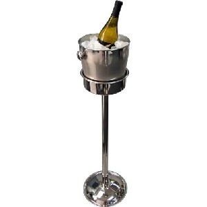wine bucket with pipe stand