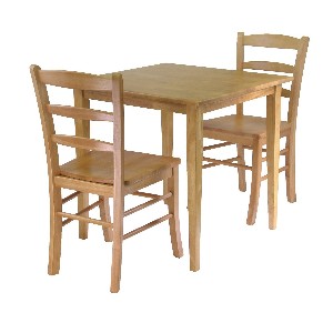 Winsome Groveland Wood Kitchen Table and Chairs Set for Two