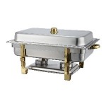 Winware 8 Quart Stainless Steel Gold