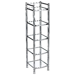 Zenith Studio Accents Linen Tower, Chrome